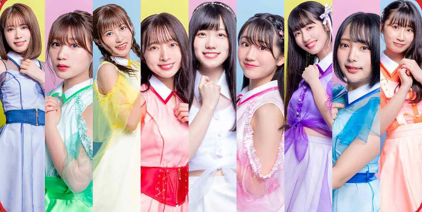 groupe de kawaii jpop composé de jeunes filles japonaises