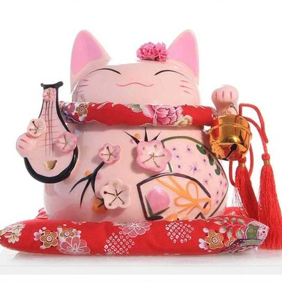 maneki neko rose signification