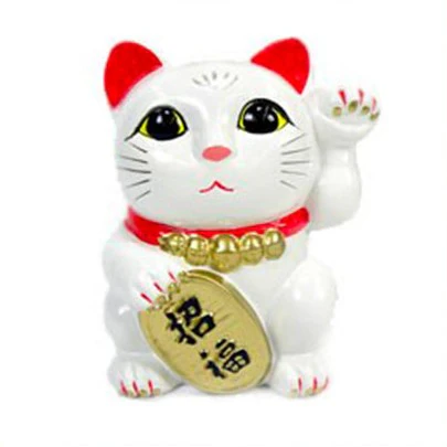maneki neko blanc signification